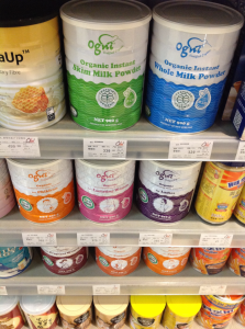 Ogni organic milk powder getting into one of the largest supermarket in China